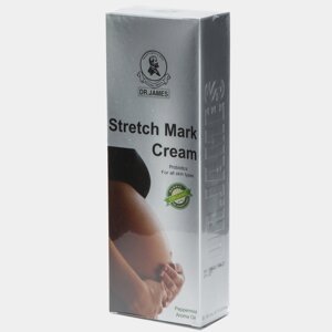 Эффективный крем от растяжек на животе Dr. James Stretch Mark Cream с пребиотиками и травами — натуральный уход для кожи
