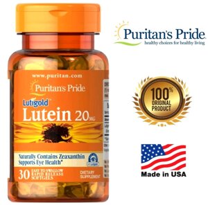 Лютеин для зрения с Зеаксантином Lutein with Zeaxanthin, Puritan's Pride, 20 мг. США в Москве от компании Тайская косметика и товары из Таиланда - Melissa