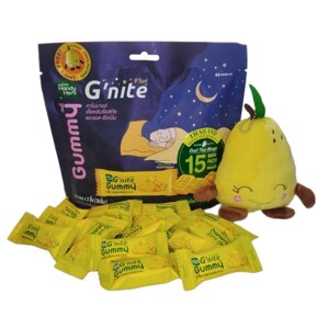 G'nite Gummy Handy Herb – мармеладки от бессонницы, для крепкого сна c экстрактом рейши и L-теанином, вкус манго в Москве от компании Тайская косметика и товары из Таиланда - Melissa