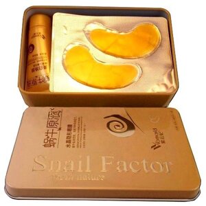 Набор по уходу за кожей вокруг глаз с муцином улитки Snail Factor From Nature, 250 гр., Таиланд