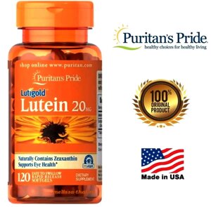 Лютеин для зрения с Зеаксантином Lutein with Zeaxanthin, Puritan's Pride, 20 мг. США 120 КАПСУЛ в Москве от компании Тайская косметика и товары из Таиланда - Melissa