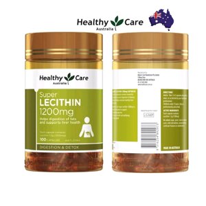Лецитин в капсулах Healthy Care Super Lecithin 1200 mg. 100 капсул. Австралия