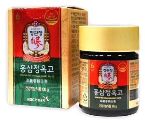 Экстракт Корейского Красного Женьшеня с травами Korean Red Ginseng Honey Paste Cheong Kwan Jang 100 гр. Корея