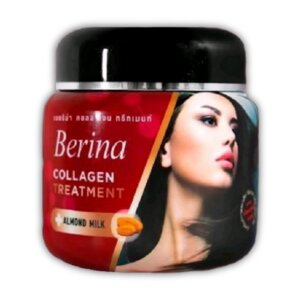 Маска для волос восстанавливающая с коллагеном Berina Collagen Treatment+Almond Milk, 500 мл. Таиланд