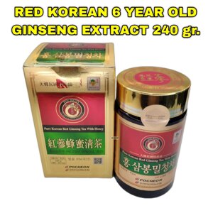 Экстракт корейского красного 6 летнего женьшеня на медовой пасте Pocheon Pure Korean Red Ginseng 240 гр. в Москве от компании Тайская косметика и товары из Таиланда - Melissa