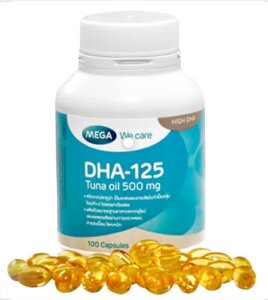 Рыбий жир Капсулы общеукрепляющего действия DHA 125 Tuna Oil (масло тунца 500 мг)