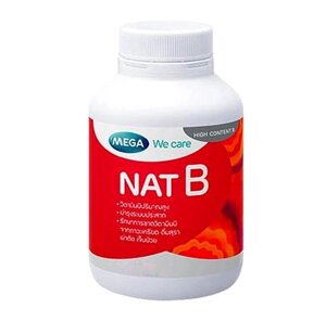 Комплекс витаминов группы B Mega We Care Nat B, 40 капсул. Таиланд
