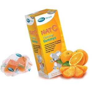 Витамин C для детей в мармеладе Mega We Care Nat C Yummy Gummyz, 50 шт. Таиланд
