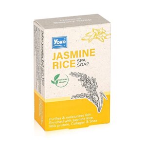 Спа-мыло “Жасмин + Рис”  Yoko Jasmine Rice Spa Soap, 90 гр. в Москве от компании Тайская косметика и товары из Таиланда - Melissa