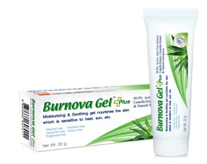 Гель с Алоэ Вера Burnova Gel Plus увлажняющий и успокаивающий кожу, 25 гр. Таиланд в Москве от компании Тайская косметика и товары из Таиланда - Melissa