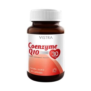 Капсулы с Коэнзим Q10 Vistra Coenzyme Q10 30 mg, 30 капсул. Таиланд