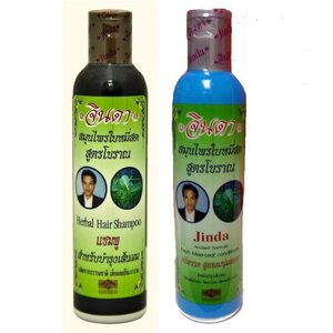 Травяной Шампунь и Кондиционер Jinda 250 мл. / Jinda Herbal Shampoo and Conditioner 250 ml.