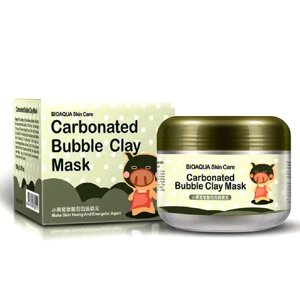 Пузырьковая очищающая маска Bioaqua Carbonated Bubble Clay Mask, 100 мл.