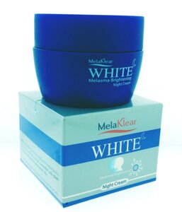 Крем для лица ночной, осветляющий с Нано Альфа Арбутином, MelaKlear White Melasma Brightening Night Cream