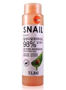 Тоник с улиточным муцином и алоэ Snail Aloe Soothing Gel, 98%, 200 мл., Таиланд