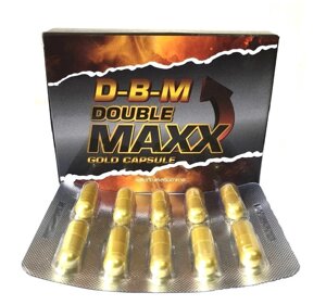 Капсулы для потенции на растительной основе D-B-M Double Maxx Gold Capsule, 10 капсул. Таиланд