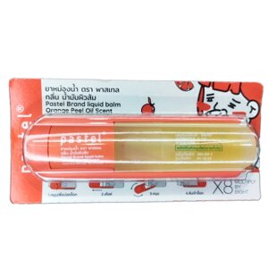 Роликовый бальзам Pastel Orange Peel Oil Scent с натуральными маслами — Аромат Апельсина — Тайский жидкий ингалятор 3 мл