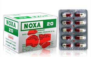 Капсулы для суставов и позвоночника, снятия болевых синдромов Noxa 20, 10 капсул, Таиланд