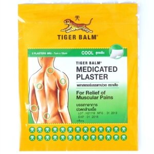 Охлаждающий обезболивающий Тигровый Пластырь / Cool Tiger balm medicated plaster