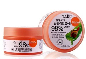 Гель для лица с Алоэ Вера и Муцином Улитки T. L. BAI Snail Aloe 98% Soothing Gel, 50 гр., Таиланд