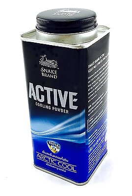 Пудра-тальк охлаждающая Snake Brand Active Cooling Powder Arctic Cool, 150 гр., Таиланд от компании Тайская косметика и товары из Таиланда - Melissa - фото 1