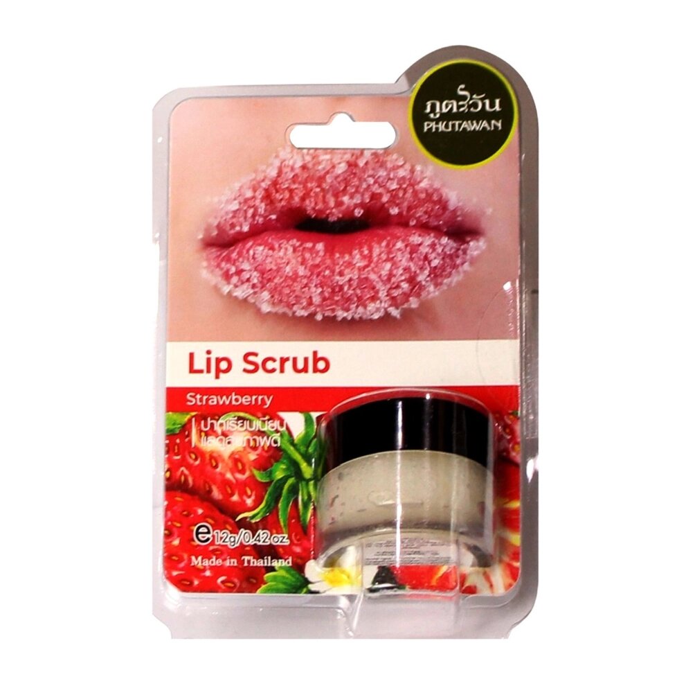 Сахарный скраб для губ Phutawan Lip Scrub, 12 гр. Таиланд (в ассортименте) от компании Тайская косметика и товары из Таиланда - Melissa - фото 1