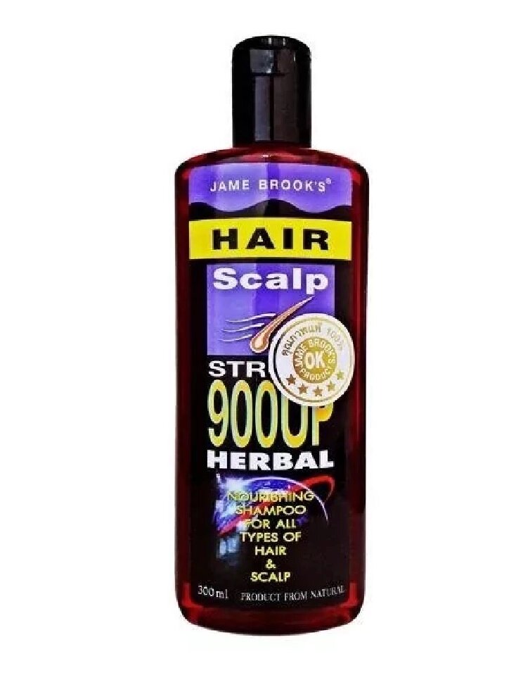 Шампунь травяной против выпадения волос Jame Brook's Hair Scalp Strong 900UP Herbal, 300 мл., Таиланд от компании Тайская косметика и товары из Таиланда - Melissa - фото 1