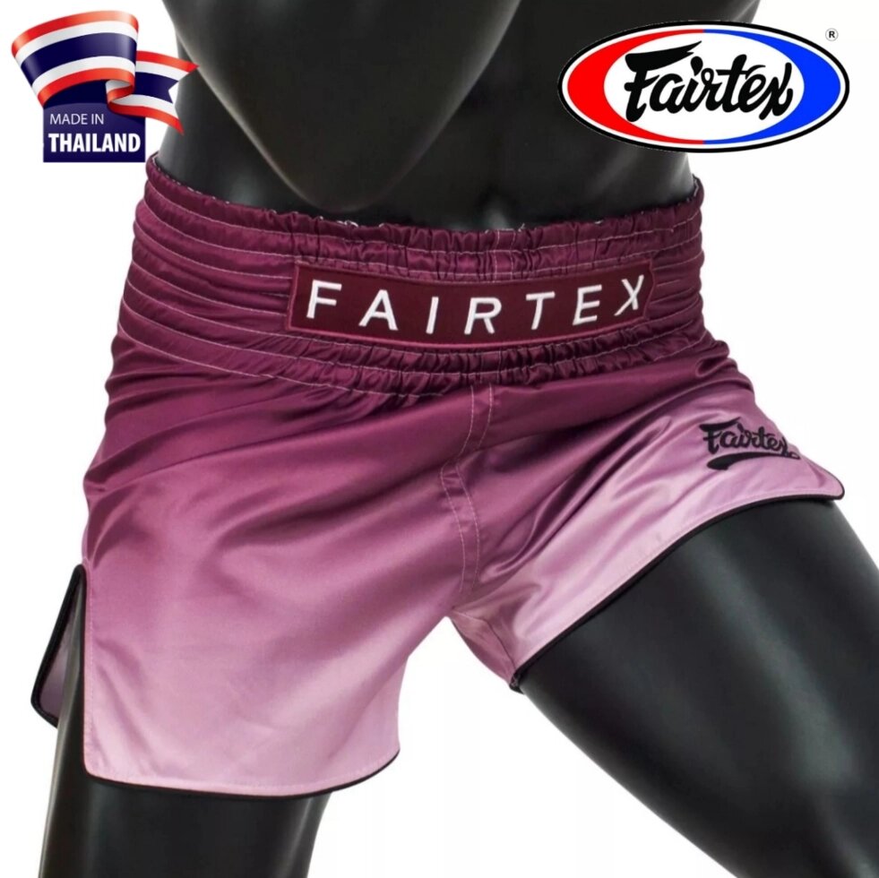 Шорты спортивные Fairtex Muay Thai Shorts BS1904 Fade, Таиланд XL Бордовый от компании Тайская косметика и товары из Таиланда - Melissa - фото 2