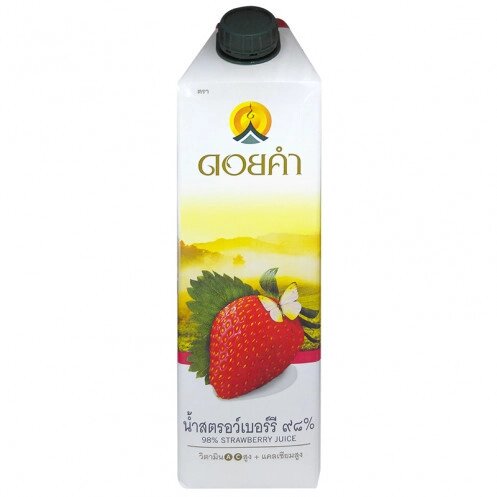 Сок Клубника 1л DOI KHAM STRAWBERRY JUICE 100% 1000 ml. от компании Тайская косметика и товары из Таиланда - Melissa - фото 1