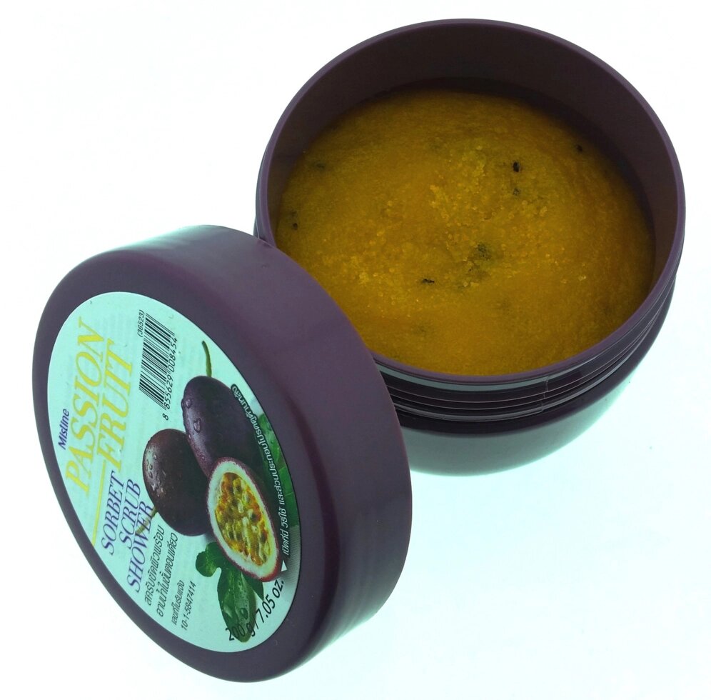 Сорбет-скраб для душа с Маракуйей Mistine Passion Fruit   Sorbet Scrub Shower, 200 мл., Таиланд от компании Тайская косметика и товары из Таиланда - Melissa - фото 1