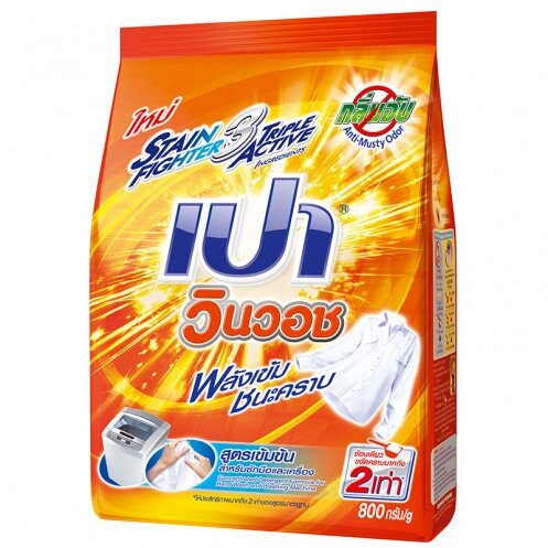 Стиральный порошок для устранения затхлого запаха вещей PAO WIN WASH DETERGENT POWDER 800 гр. Таиланд от компании Тайская косметика и товары из Таиланда - Melissa - фото 1