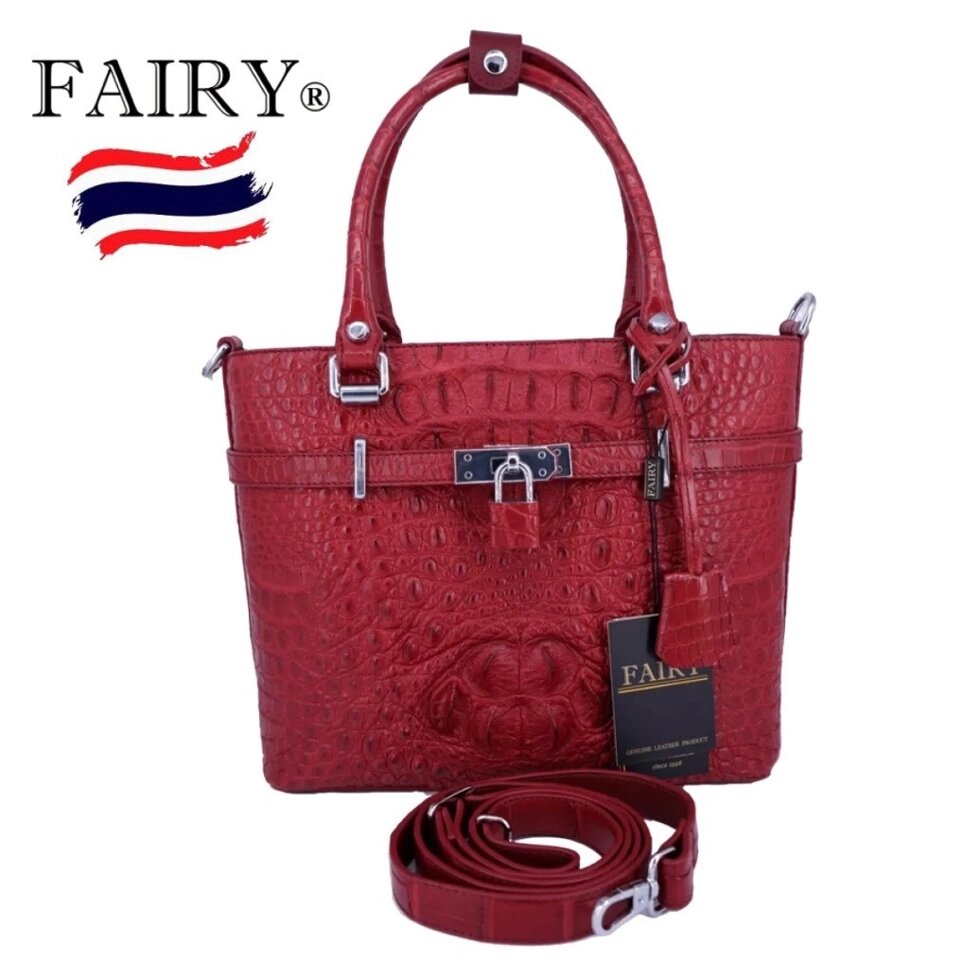 Сумка женская из натуральной Крокодиловой кожи Fairy Genuine Leather Product Model CR N100, Таиланд от компании Тайская косметика и товары из Таиланда - Melissa - фото 1