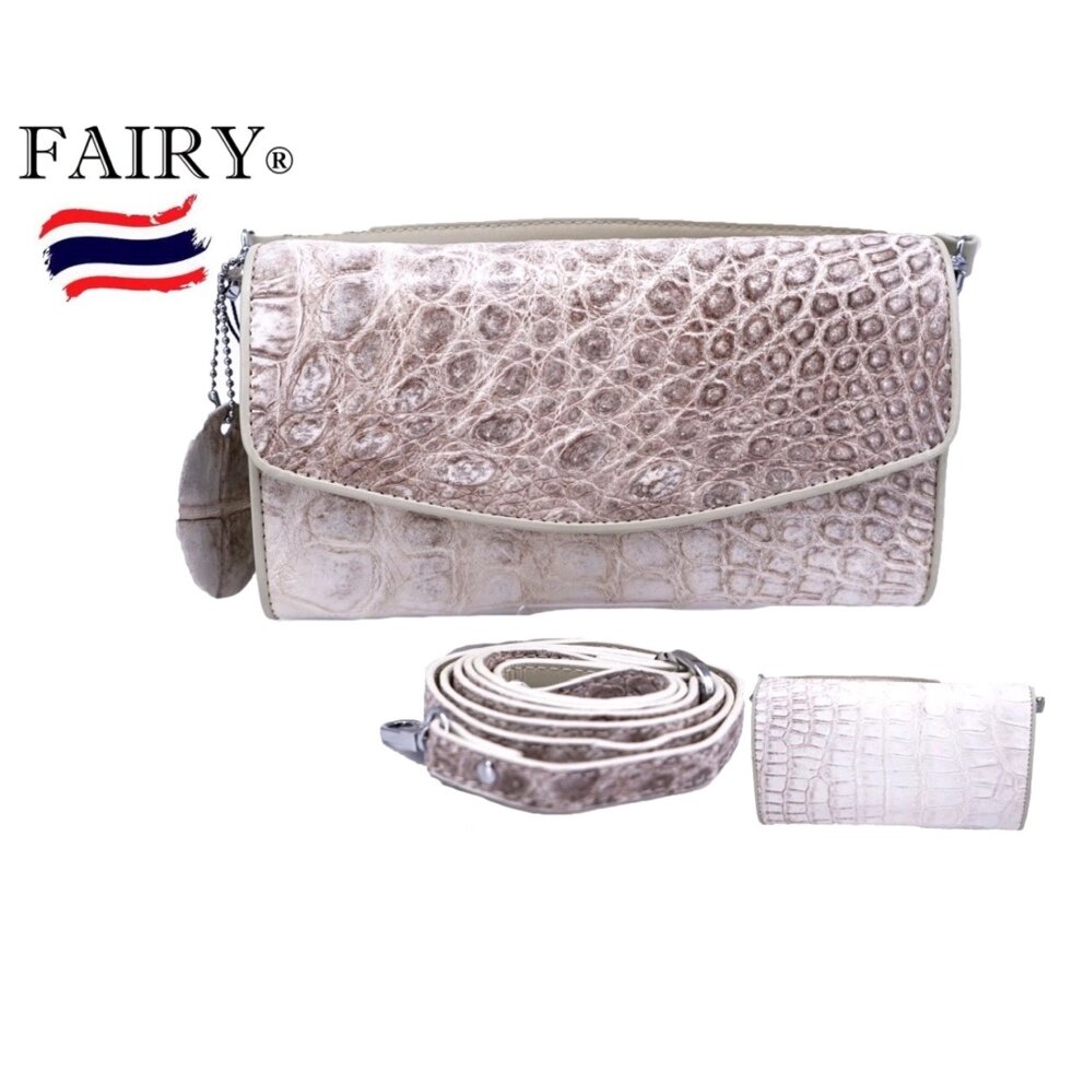 Сумка женская из натуральной Крокодиловой кожи Fairy Genuine Leather Product Model CR006, Таиланд от компании Тайская косметика и товары из Таиланда - Melissa - фото 1