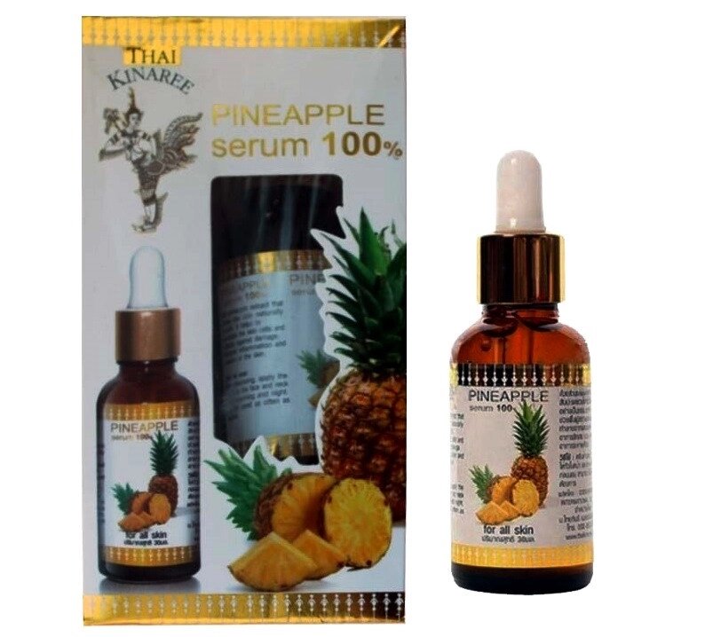 Сыворотка ананасовая омолаживающая для лица Thai Kinaree Pineapple Serum 100%, 30 мл., Таиланд от компании Тайская косметика и товары из Таиланда - Melissa - фото 1