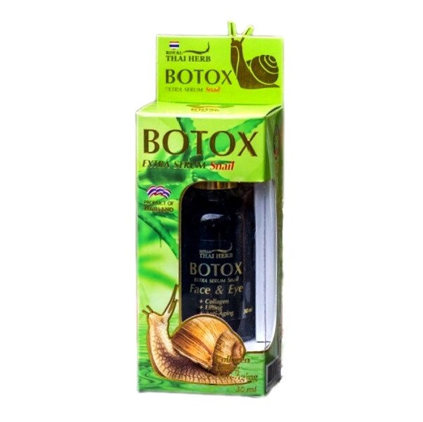 Сыворотка с муцином улитки Royal Thai Herb Botox Extra Serum Snail, 30 мл. Таиланд от компании Тайская косметика и товары из Таиланда - Melissa - фото 1