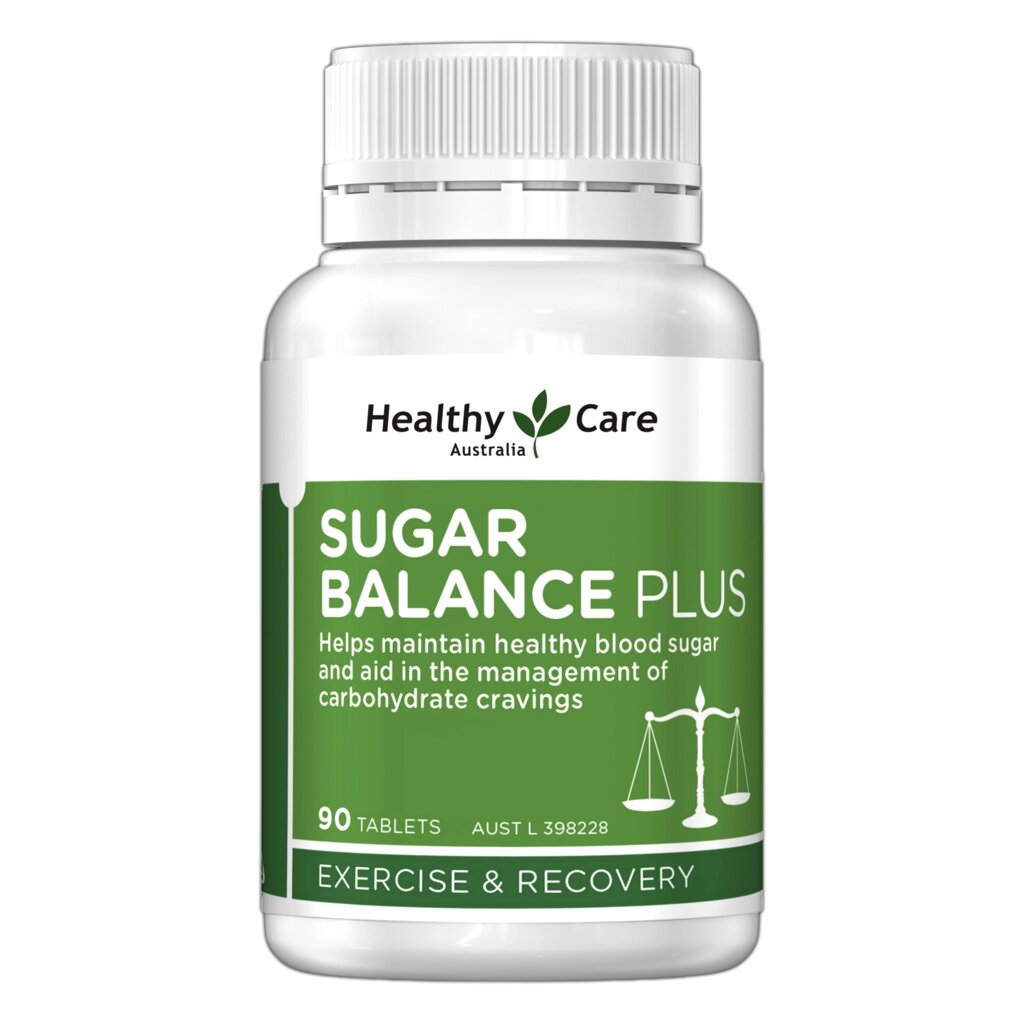 Таблетки для нормализации уровня сахара в крови Healthy Care Sugar Balance Plus, 90 таблеток. Австралия от компании Тайская косметика и товары из Таиланда - Melissa - фото 1