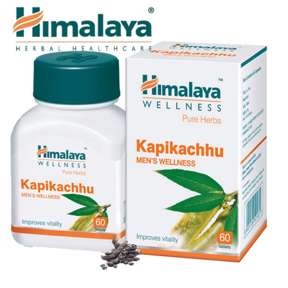   Таблетки для потенции Himalaya Kapikachhu Mens Wellness, 60 таблеток. Индия от компании Тайская косметика и товары из Таиланда - Melissa - фото 1
