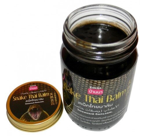 Тайский бальзам лечебный из Кобры Snake Thai Balm Banna, 50 мл., Таиланд от компании Тайская косметика и товары из Таиланда - Melissa - фото 1