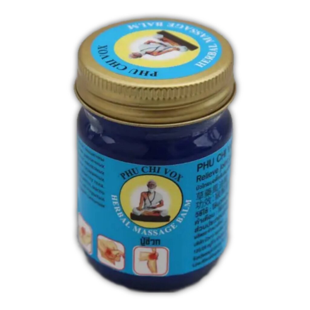 Тайский бальзам синий Phu Chi Vox Herbal Massage Balm Blue, 100 мл. от компании Тайская косметика и товары из Таиланда - Melissa - фото 8