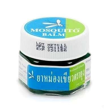 Тайский бальзам травяной от укусов насекомых Yanhee Green Balm Mosquito Brand, 13 гр., Таиланд от компании Тайская косметика и товары из Таиланда - Melissa - фото 1