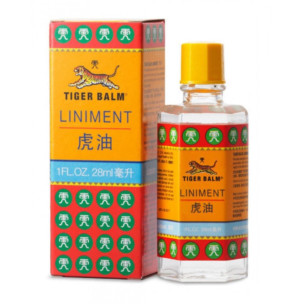 Тайский бальзам жидкий Тигр, 28 мл. / Tiger Balm Liniment Oil, 28 ml., Таиланд от компании Тайская косметика и товары из Таиланда - Melissa - фото 1