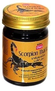 Тайский Черный бальзам с Ядом Скорпиона Banna Scorpion Thai black Balm, 50 мл., Таиланд от компании Тайская косметика и товары из Таиланда - Melissa - фото 1