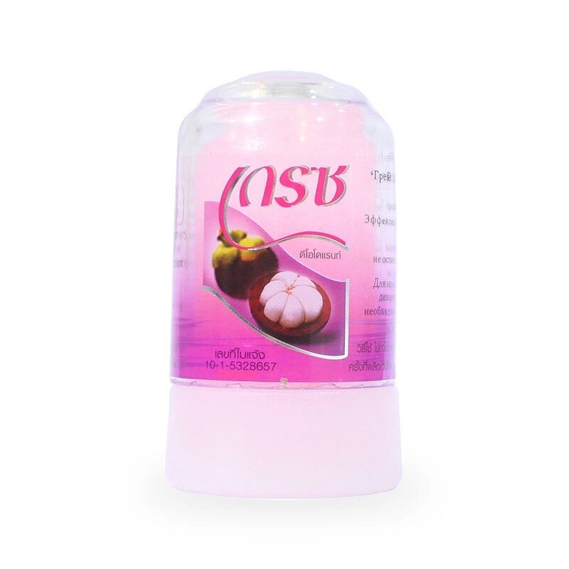 Тайский дезодорант кристалл Grace Crystal Deodorant Mangosteen, 40 гр., Таиланд от компании Тайская косметика и товары из Таиланда - Melissa - фото 1