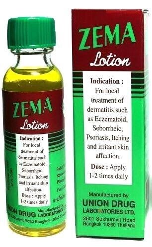 Тайский лосьон для лечения кожных заболеваний Zema Lotion, 15 мл., Таиланд от компании Тайская косметика и товары из Таиланда - Melissa - фото 1