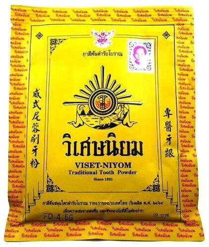 Тайский зубной порошок Viset-Niyom Traditional Tooth Powder, 40 гр., Таиланд от компании Тайская косметика и товары из Таиланда - Melissa - фото 1