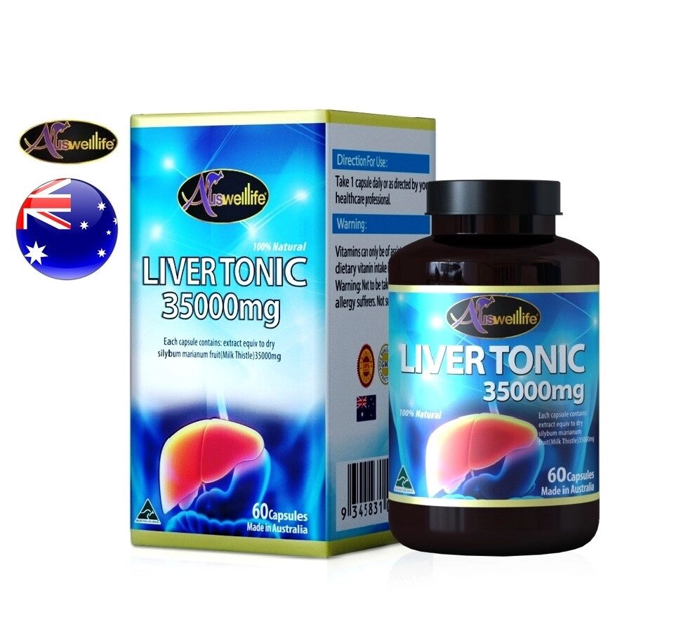 Тоник для печени Auswelllife Liver Tonic 35000 mg. 60 капсул Австралия от компании Тайская косметика и товары из Таиланда - Melissa - фото 1