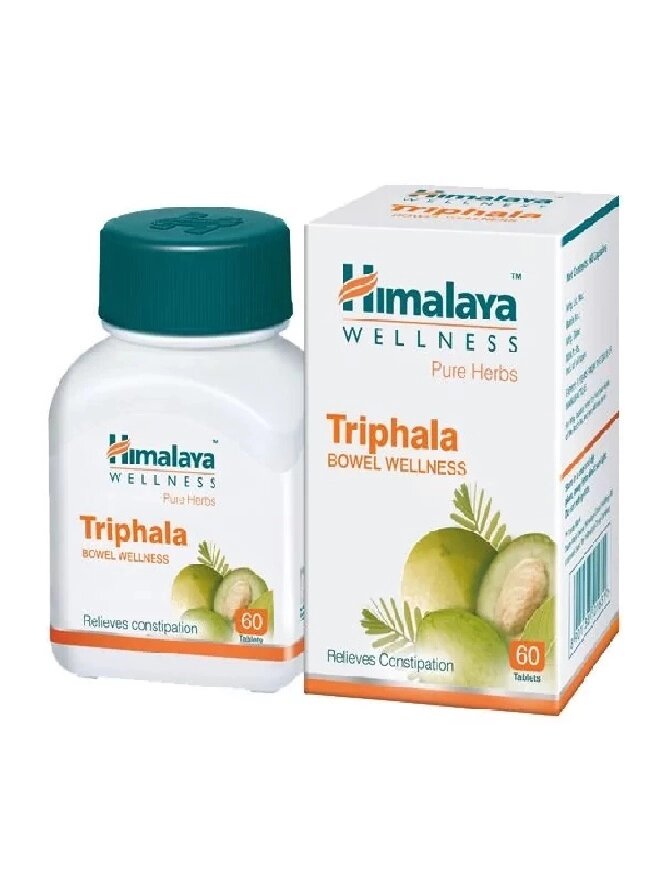 Трифала  капсулы-детокс  Himalaya Triphala Bowel Wellness, 60 капсул, Индия от компании Тайская косметика и товары из Таиланда - Melissa - фото 1