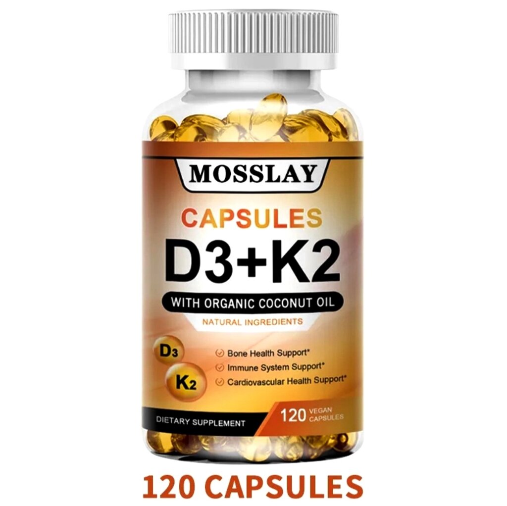 Витамин D3 + K2 Mosslay Capsules с органическим Кокосовым маслом. США 120 от компании Тайская косметика и товары из Таиланда - Melissa - фото 9