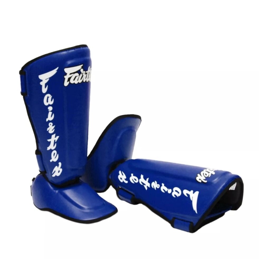 Защита голени, щитки Fairtex Twister Shin Pads SP7 M Blue от компании Тайская косметика и товары из Таиланда - Melissa - фото 4