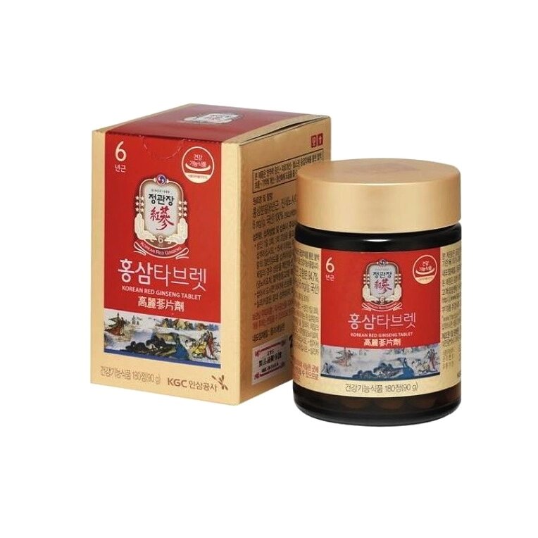 Женьшень корейский в таблетках Korean Red Ginseng Cheong Kwan Jang, 180 таблеток от компании Тайская косметика и товары из Таиланда - Melissa - фото 1